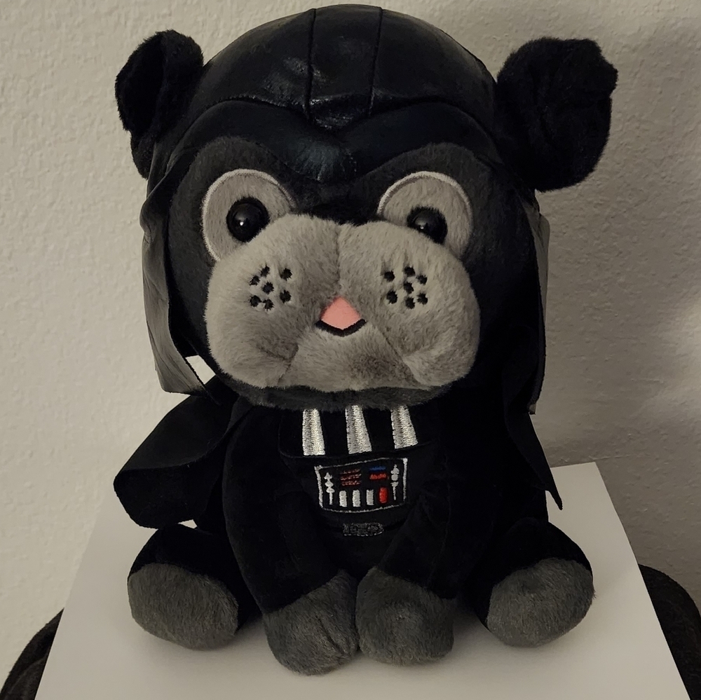 Hallmark Star Wars Darth Vader Pug Dog Plush 10" High (Retired)